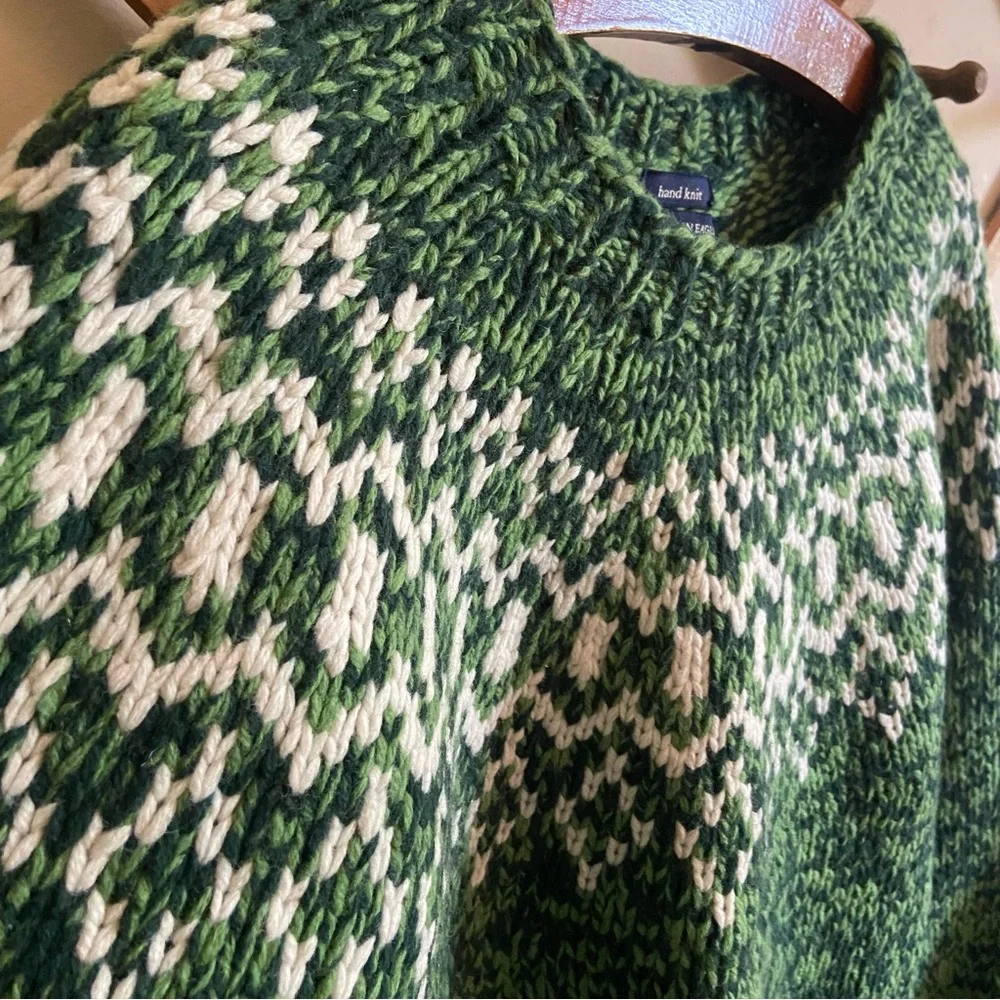 ✨SOLD✨Vintage 90’s American Eagle Hand Knitted Sweater - Picture 4 of 7